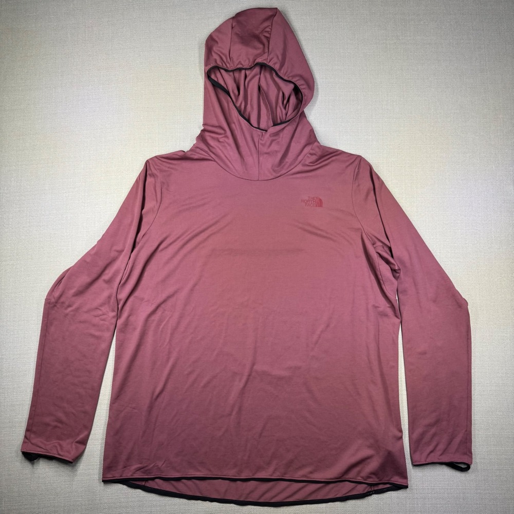 The North Face Belay Sun Hoodie Womens XXL Mauve Pink Rose Waffle NF0A5J8E